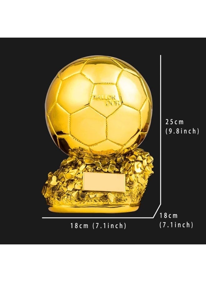 25cm/21cm/15cm Golden Football Ballon World Cup Trophy with Keychain Resin Player Award Soccer Fan Collectible Souvenir - Image 3